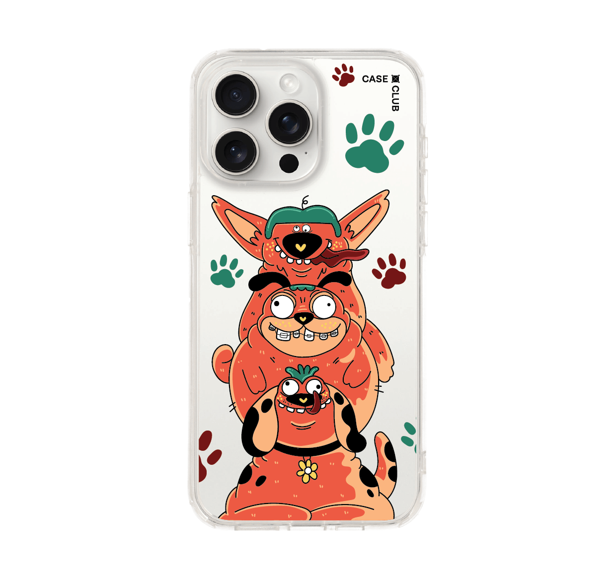 เคสใส iphone 15 pro max สุนัข 3 ตัว