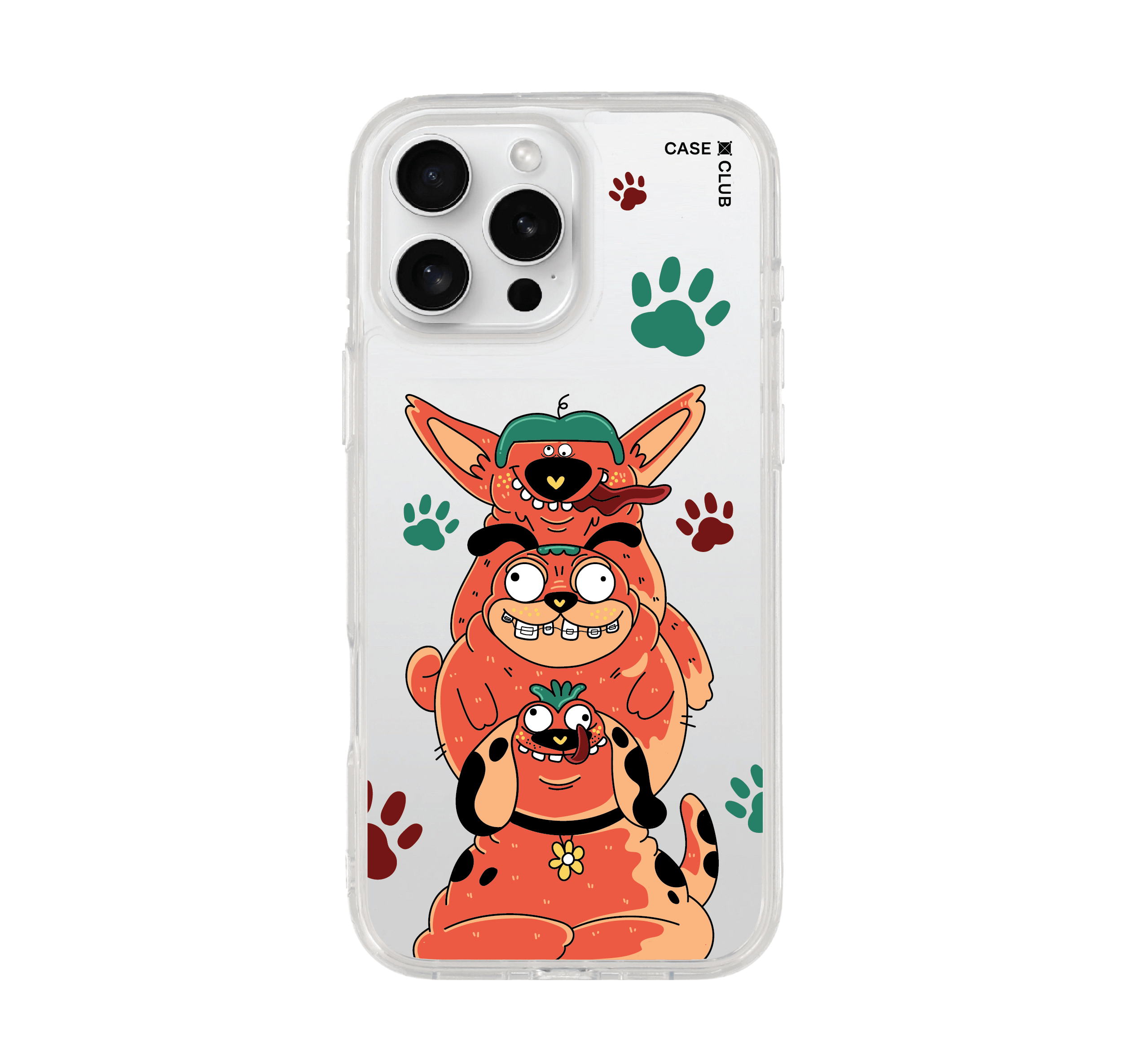 เคสใส iPhone 16 Pro Max สุนัข 3 ตัว