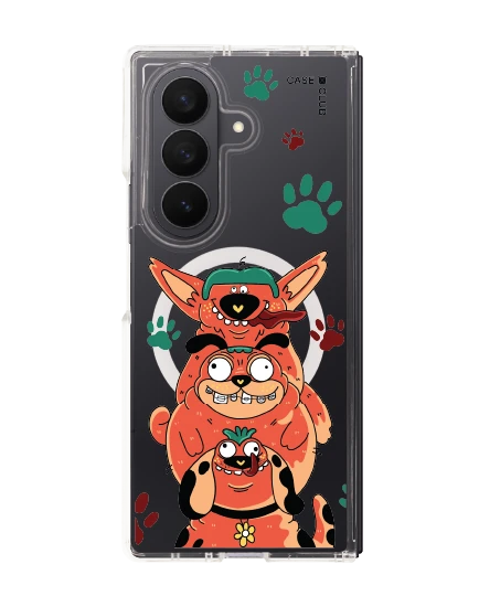 เคสใส samsung galaxy z fold 7 magsafe หมาสามพี่น้องแก๊งป่วน