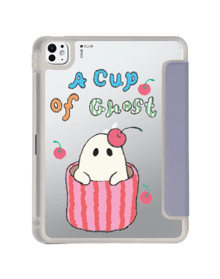 เคสใส ipad pro 11 สีม่วง a cup of ghost club