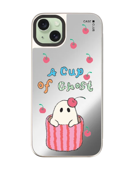 เคสกระจก iphone 15 plus magsafe a cup of ghost club