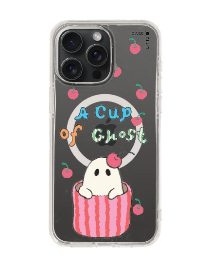 เคสใส iphone 15 pro max magsafe a cup of ghost club