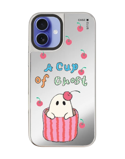 เคสกระจก iphone 16 plus magsafe a cup of ghost club