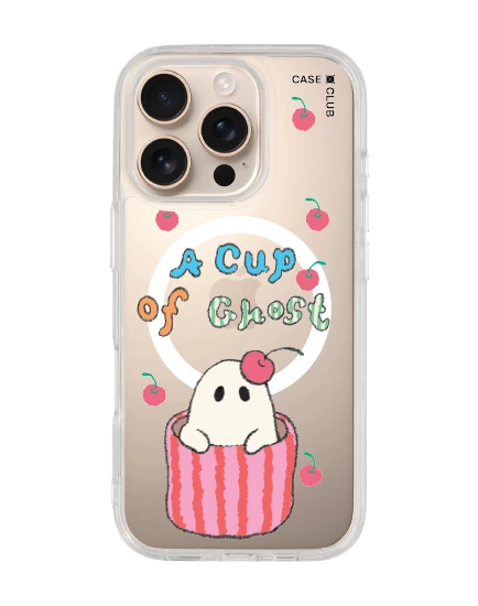 เคสใส iphone 16 pro magsafe a cup of ghost club