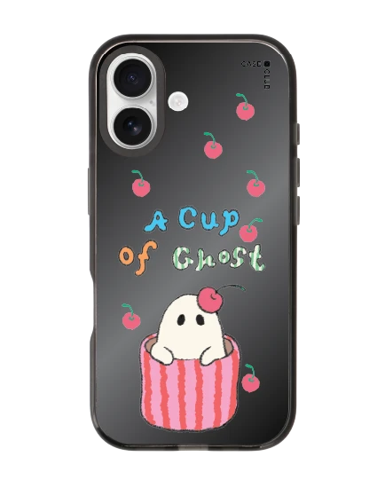 เคสกระจกดำ iphone 17 mirror magsafe a cup of ghost club