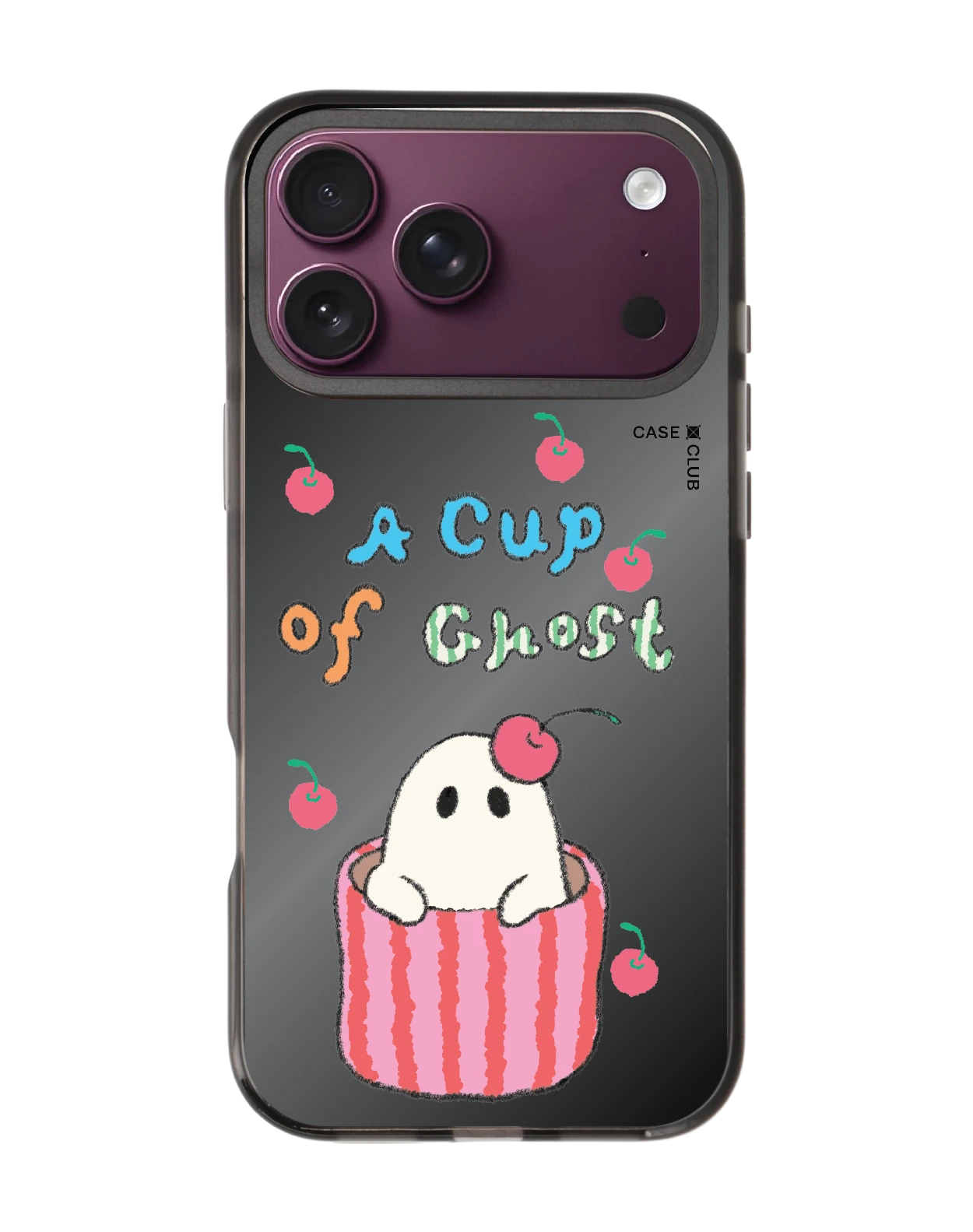 เคสกระจกดำ iphone 18 pro max magsafe a cup of ghost club