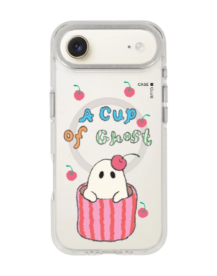 เคสใส iphone air magsafe สีขาว a cup of ghost club