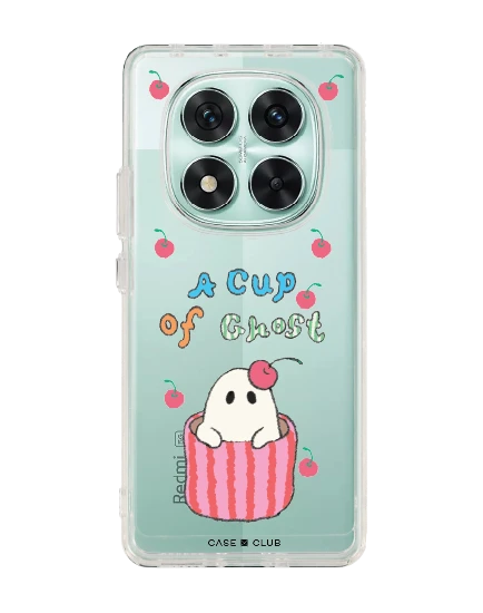 redmi note 14 pro clear case a cup of ghost club