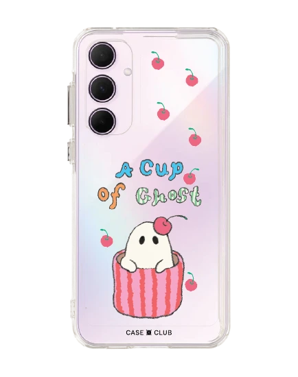 samsung galaxy a55 clear case a cup of ghost club