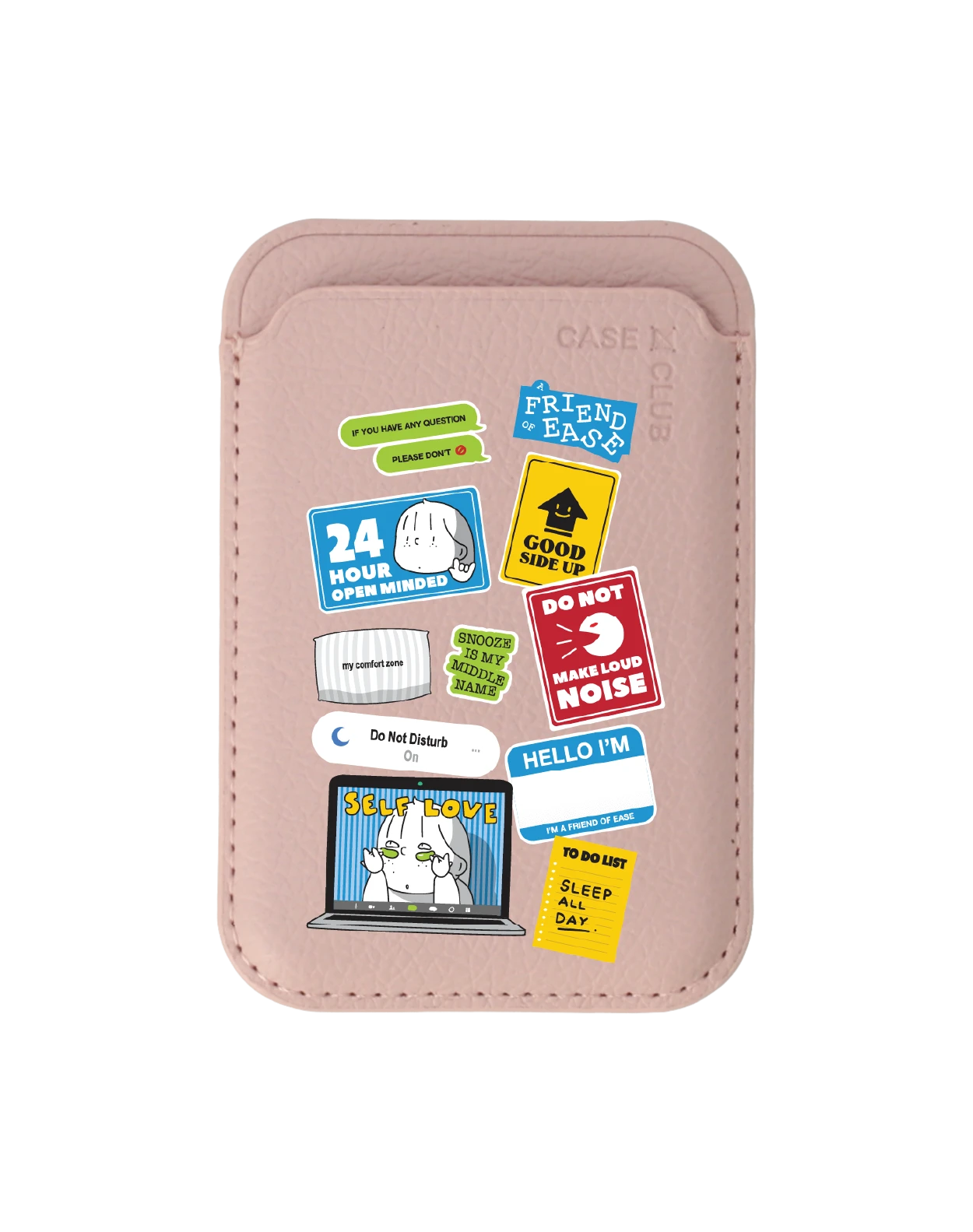 baby pink wallet magsafe a friend of ease around