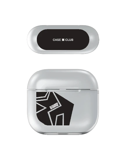 เคสใส airpods 4 มุมเฉียงสีดำ