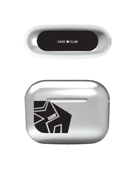 airpods pro 3 silver case abstract black angles