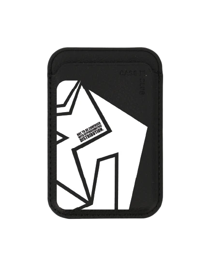 black wallet magsafe abstract black angles