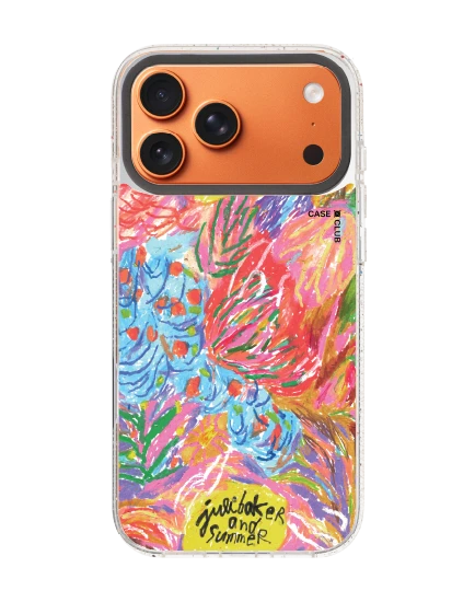 เคสกระจกใส iphone 17 pro max mirror magsafe ดอกไม้สไตล์ abstract โดย juli baker