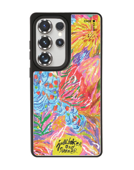 samsung s25 ultra matte mirror magsafe abstract flower by juli baker