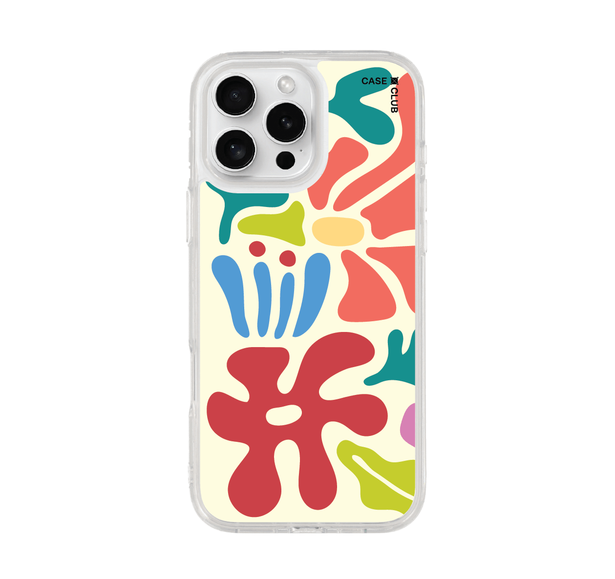 เคสใส iPhone 16 Pro Max ดอกไม้นามธรรม