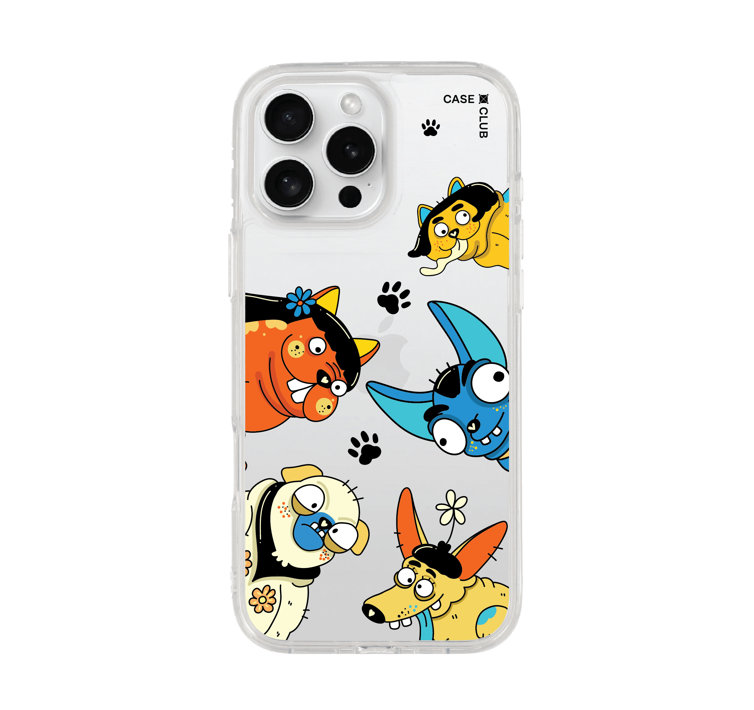 iphone 16 pro max clear case alien dogs