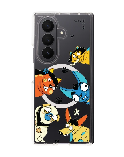 เคสใส samsung galaxy z fold 7 magsafe แก๊งน้องหมาต่างดาว