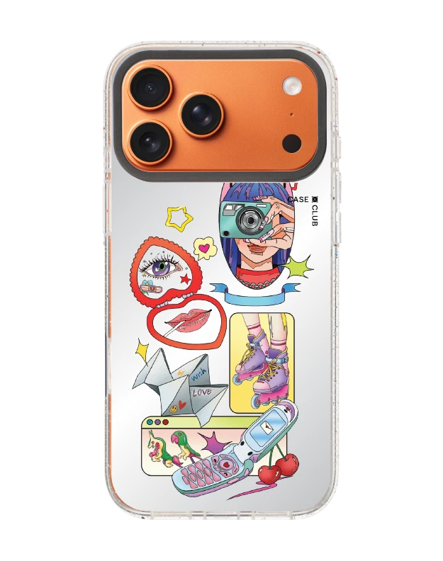 iphone 17 pro max clear mirror magsafe analog diary by bomfha