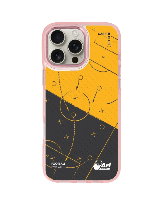 iphone 16 pro max clear pink magsafe ari football