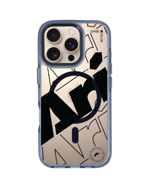 iphone 16 pro clear blue magsafe ari logomania black