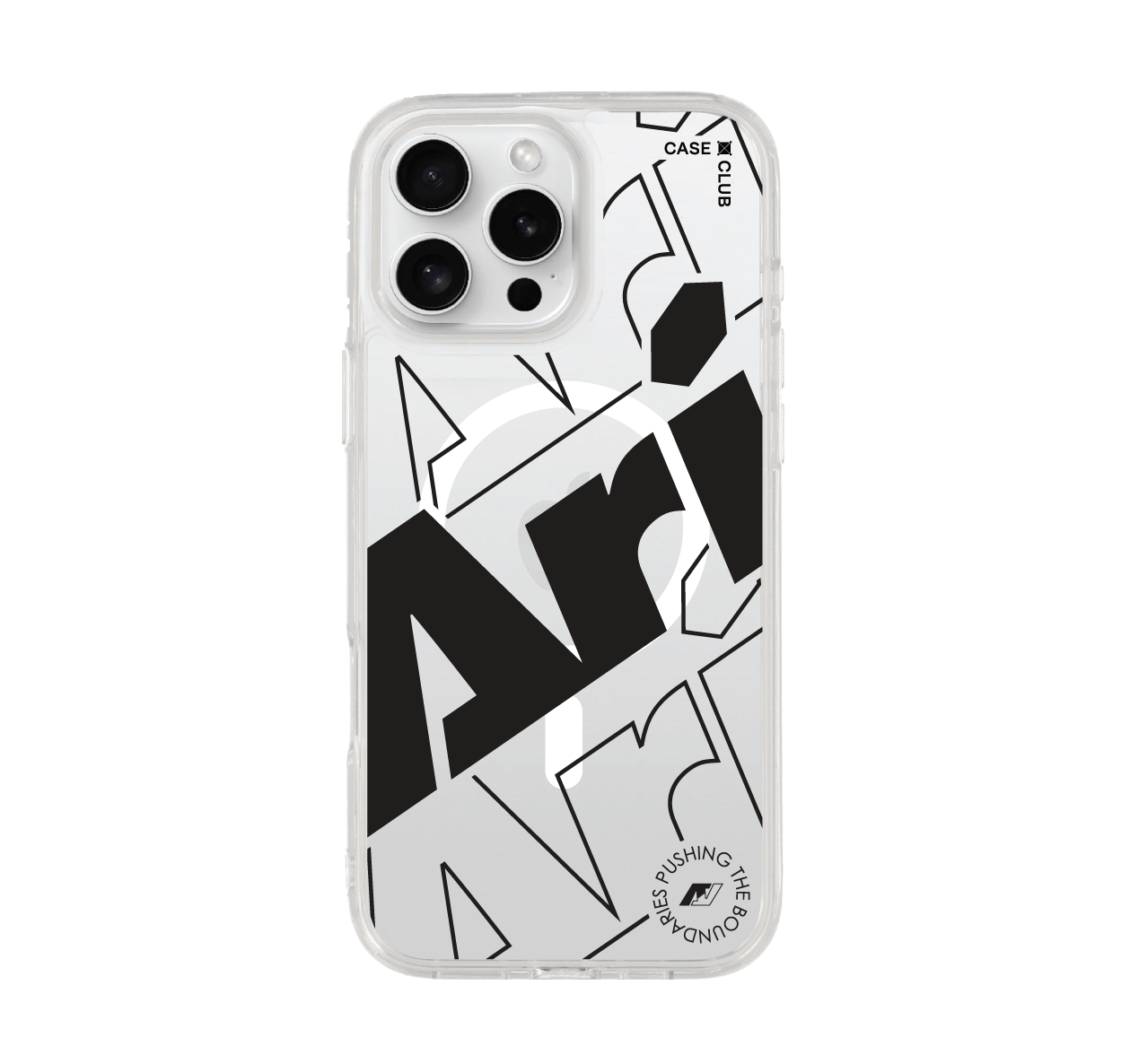 เคสใส iphone 16 pro max magsafe ari โลโก้มาเนียดำ