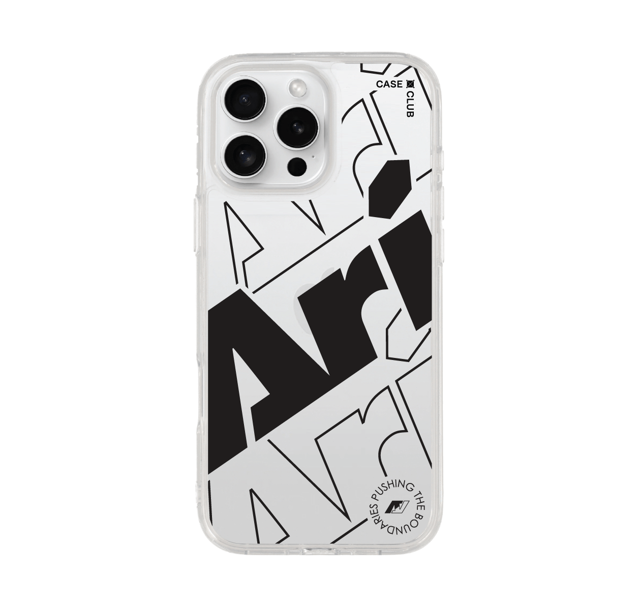 เคสใส iPhone 16 Pro Max ARI โลโก้มาเนียดำ