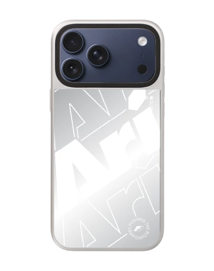 เคสกระจก iphone 17 pro max magsafe ari โลโก้มาเนียสีขาว แนวสตรีท