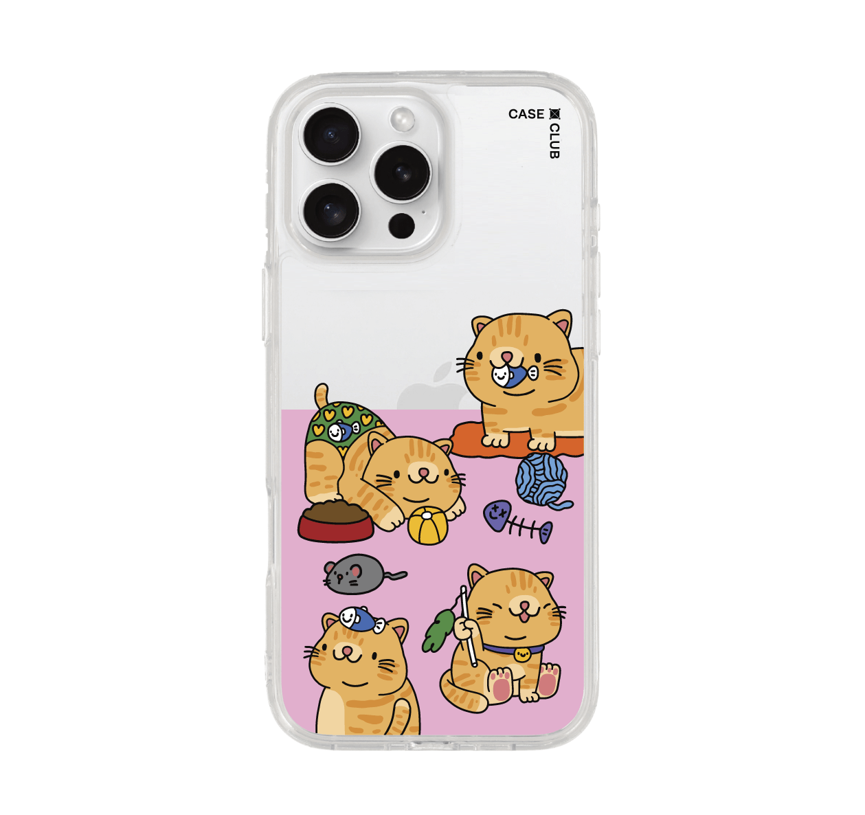 iphone 16 pro max clear case baby cat