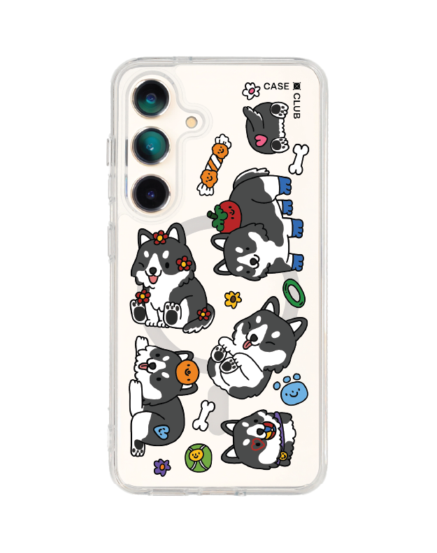 เคสใส samsung galaxy s25 magsafe ฮัสกี้น้อย