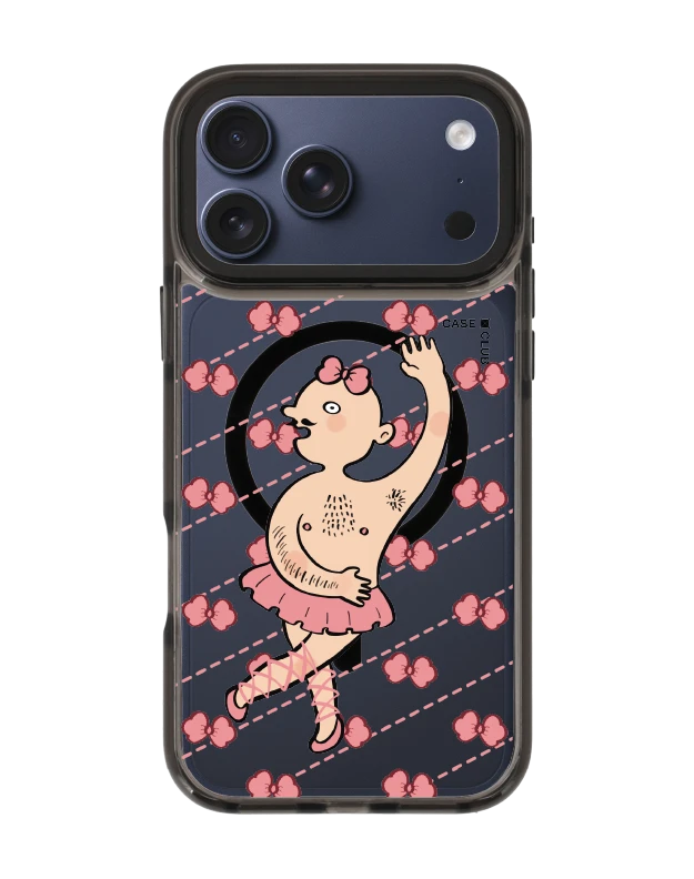 iphone 17 pro max clear black magsafe ballet dancer