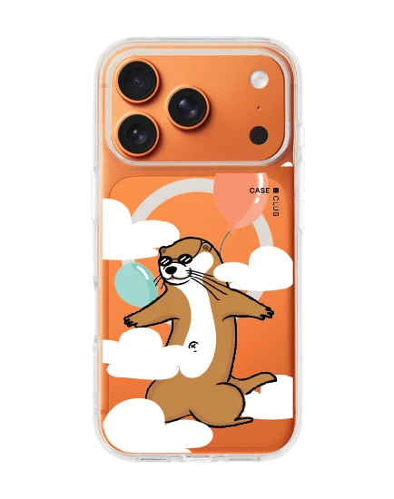 เคสใส iphone 17 pro magsafe นากน้อยกับลูกโป่งคู่ใจ