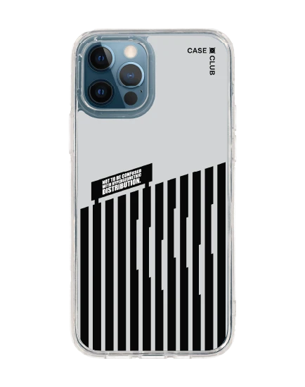 เคสใส iphone 12/12 pro บาร์โค้ดขาวดำ