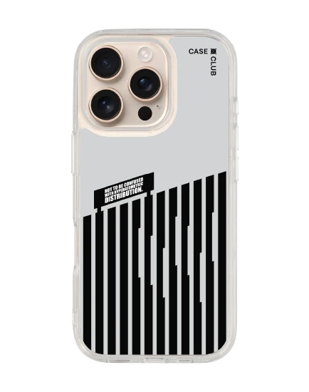 เคสใส iphone 16 pro magsafe บาร์โค้ดขาวดำ