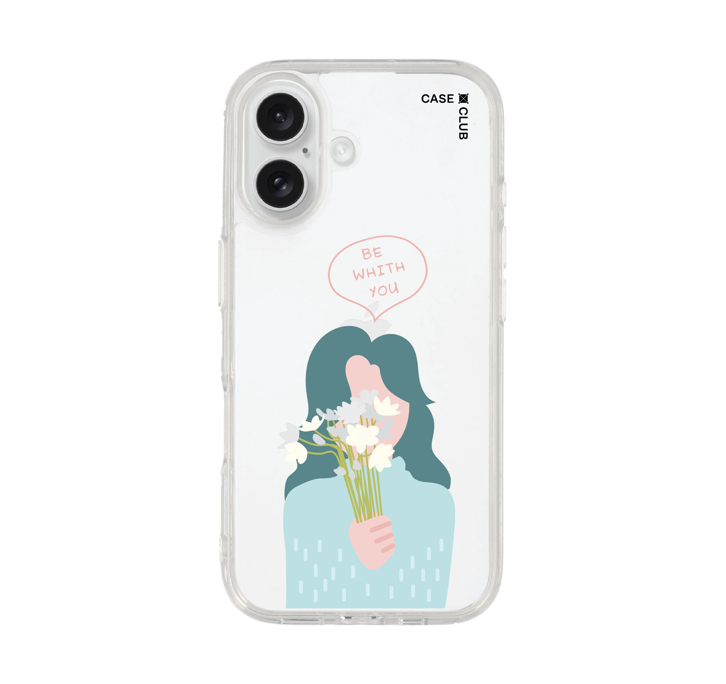 เคสใส iphone 16 ผู้หญิงเคียงข้าง
