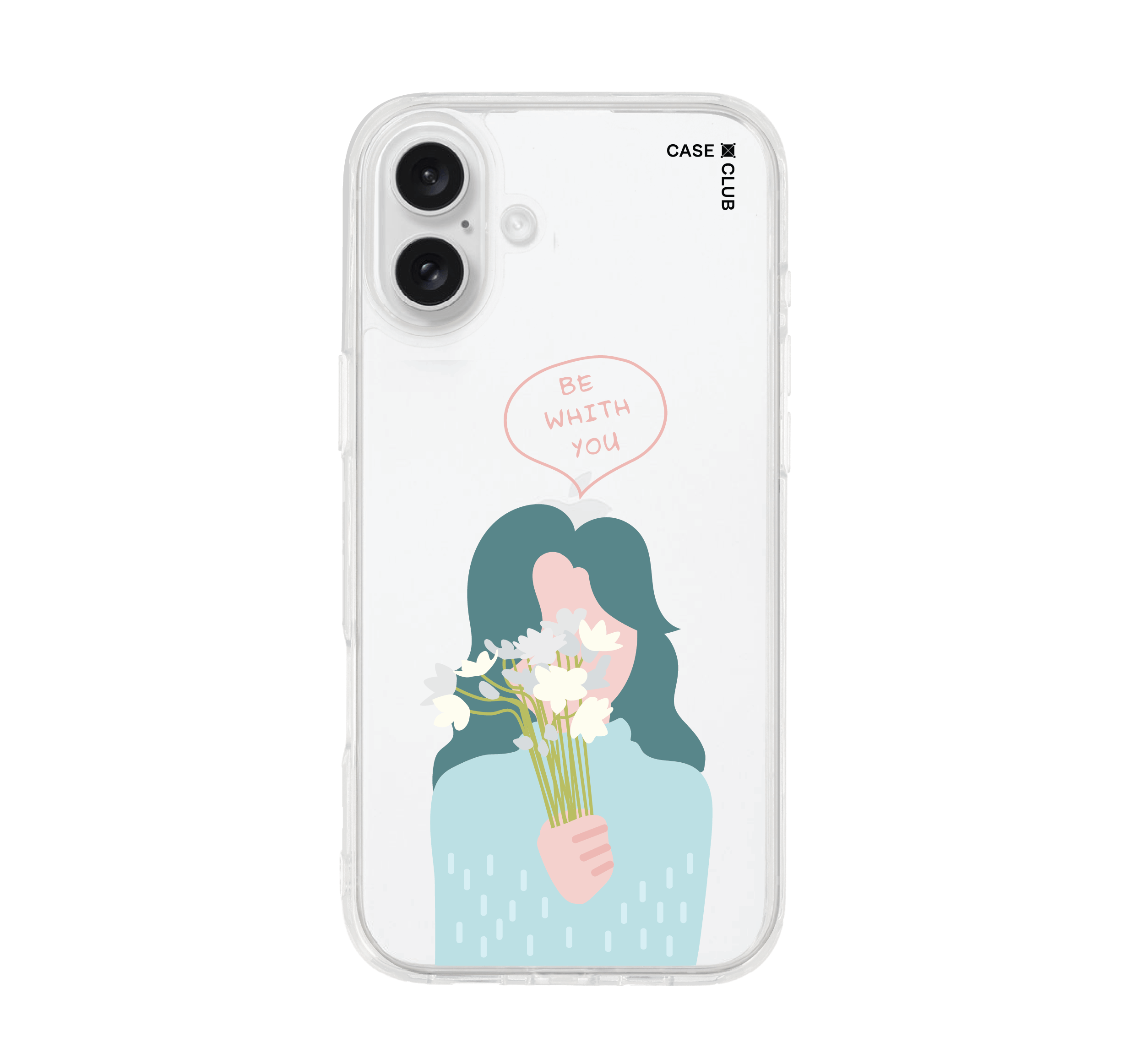 เคสใส iPhone 16 Plus ผู้หญิงเคียงข้าง