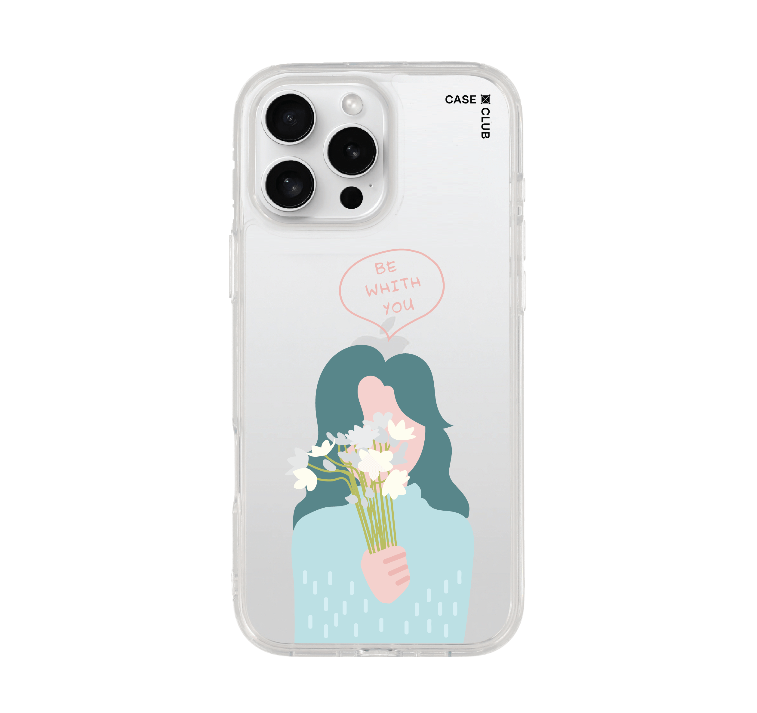 เคสใส iPhone 16 Pro Max ผู้หญิงเคียงข้าง