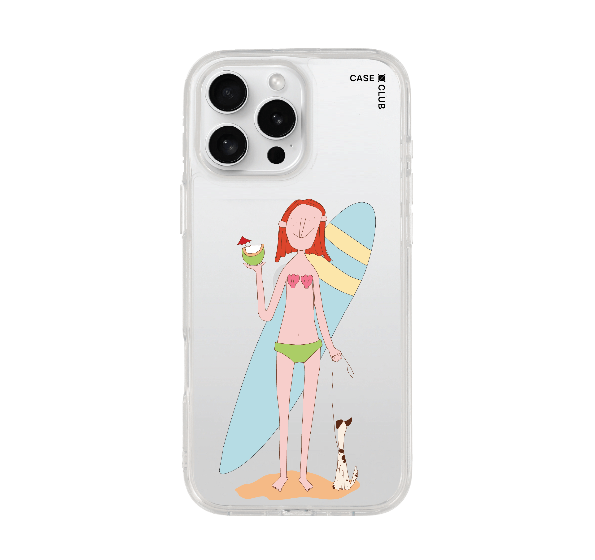 iphone 16 pro max clear case beach mom