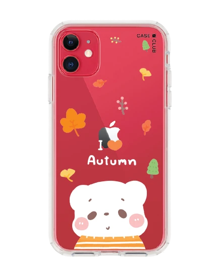 เคสใส iphone 11 bearplease autumn