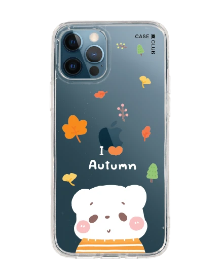 เคสใส iphone 12/12 pro bearplease autumn
