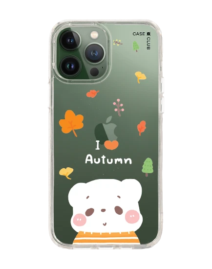เคสใส iphone 13 pro max bearplease autumn