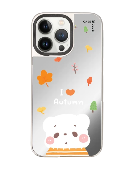 เคสกระจก iphone 14 pro max magsafe bearplease autumn