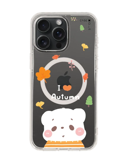 เคสใส iphone 15 pro max magsafe bearplease autumn
