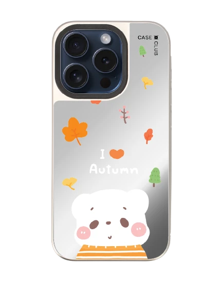 เคสกระจก iphone 15 pro magsafe bearplease autumn