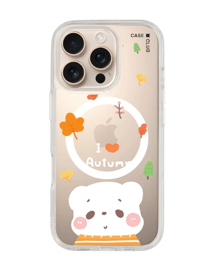 เคสใส iphone 16 pro magsafe bearplease autumn