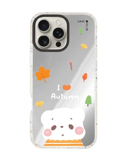 iphone 16 pro max clear mirror magsafe bearplease autumn