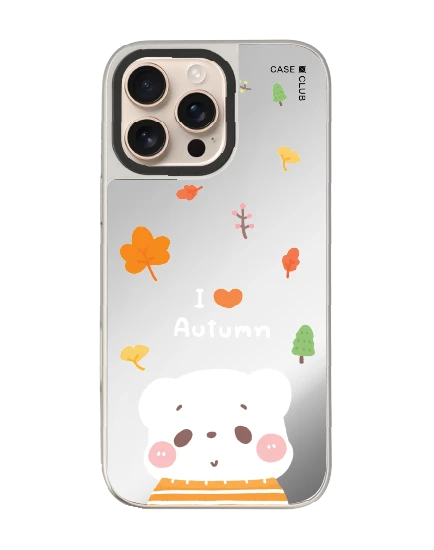iphone 16 pro max mirror case magsafe bearplease autumn