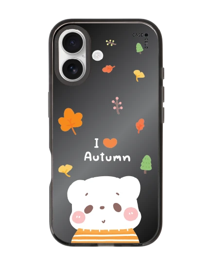 เคสกระจกดำ iphone 17 mirror magsafe bearplease autumn