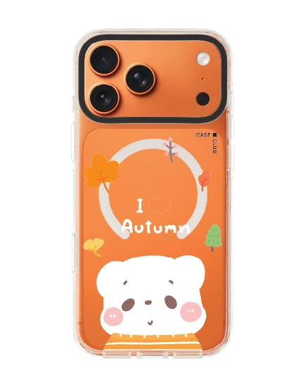 เคสใส iphone 17 pro max clear case magsafe shield bearplease autumn
