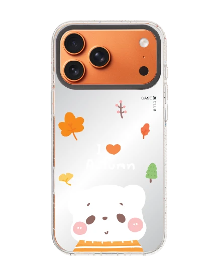 เคสกระจกใส iphone 17 pro max mirror magsafe bearplease autumn